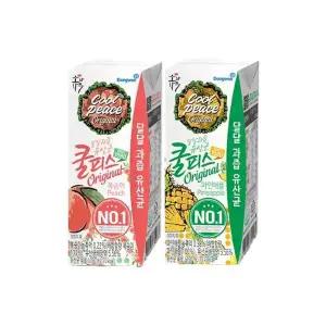 [동원]쿨피스 복숭아 190ml 15개 + 파인애플 190ml 15개[35586425]