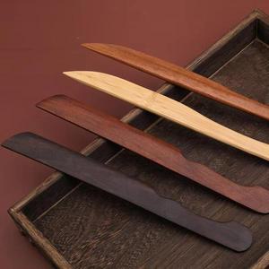 MIUSIE 빈티지 쌀 페이퍼 커터 칼 마호가니 대나무 블랙 Catalpawood 로즈 우드 커팅 편지 오프너