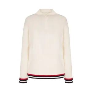 [크로커다일레이디] 크로커다일레이디 케이블 자가드 반넥 니트CLCWSW201