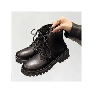 [캣츠원피스]데일리 빅사이즈 지퍼 통굽 워커 부츠 230-260