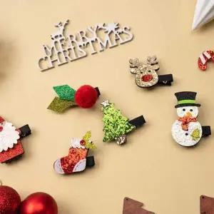 [골드스마일]크리스마스 글리터 머리핀