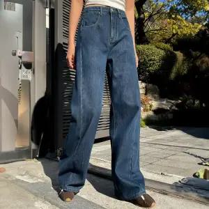 [핑크시슬리] 키별로 기모 히든밴딩 사이드절개 와이드 데님