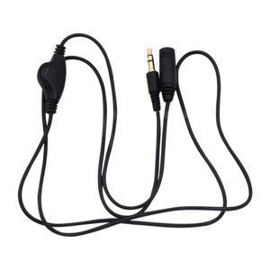 3.5mm 잭 AUX 남성 - 여성 어댑터 연장 케이블(볼륨 조절 기능 포함) 오디오 스테레오 이어폰 헤드폰 코드
