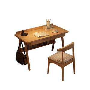 데스크 노트북 원목 고무나무 책상 여성용 원목책상1000 글쓰기 엔틱 자취방