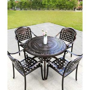 야외 정원 스 까페 사각 테이블 의자 야외정원 루프탑 금속 식탁 철제 인테리어