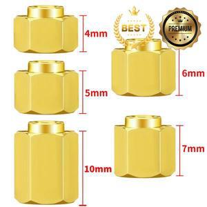 액슬 부품 AXSPEED 황동 휠 육각 허브 익스텐더 어댑터 1/18 RC 크롤러 자동차 TRX4M 브롱코 디펜더 업그레