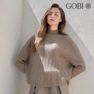 고비(GOBI) 캐시미어100 케이블 루즈핏 풀오버