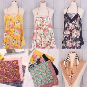 국산 앞치마 손수건 겸용 스카프 면 쁘띠 미니 신기루