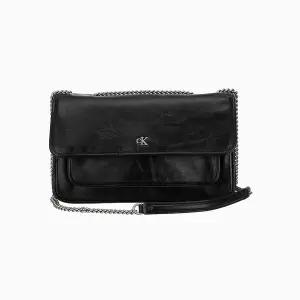 [CK진] 여성 CKJ 유틸리티 메탈 로고 E/W 플랩 백(4K3084G-UB1)
