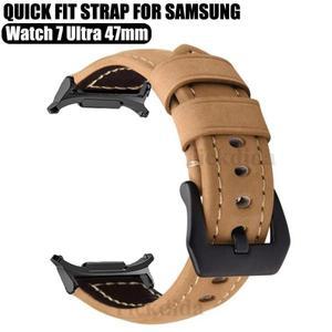 삼성 갤럭시 워치 울트라 2025 빈티지 무광 가죽 스트랩, 갤럭시 워치 7 울트라 47mm 액세서리