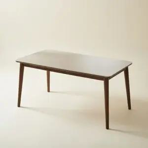 마르넬 포세린 세라믹 원목 와이드 1600 4인 식탁 테이블