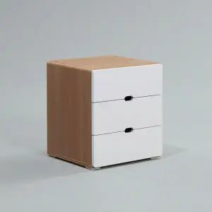 우아미가구 미니 서랍장 큐브 협탁 소형 수납장 3단