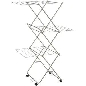 OHKI T 대형 접이식 건조대 타워형 3단 사이즈 일본발송 실내 빨래