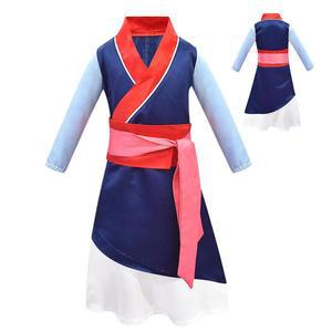 뮬란 의상 키즈 할로윈 드레스 공주 영화소녀 걸 수트 코스프레 애니메이션 카니발 아동용