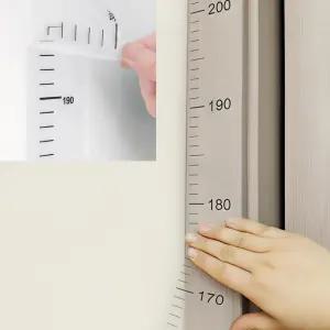 2M 투명 키재기 스티커 무타공 심플 키 측정 테이프 시트지