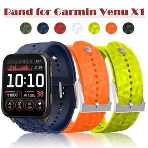 Garmin Venu X1 스포츠 스마트 호환워치 밴드용 24mm 클래식 실리콘 스트랩 Correa 벨트 액세서리 적합