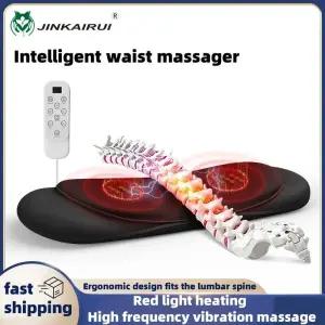 허리마사지기 안마기 Jinkairui 요추 척추 리프트 마사지 허리 곡률 펄스 열 압축