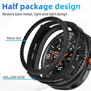 삼성 갤럭시 워치 8 40mm 스마트워치용 아머드 케이스+회전 베젤, 클래식 커버 쉘