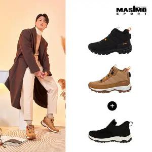 마시모NEW YORK 남성 방한다이얼화 +패딩슬립온 2종