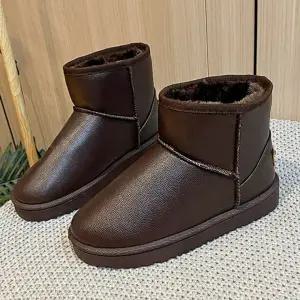 방한부츠 겨울슬리퍼 레더 안감 털슬리퍼 털샌들 따뜻한 겨울 겨울거실화