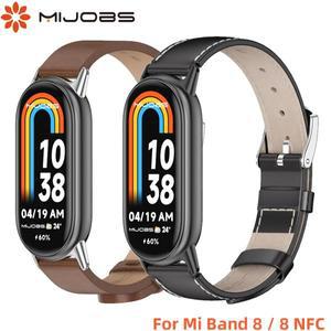 샤오미 스마트 밴드 8 9 10 NFC 버전 미밴드 8 가죽 스트랩, 미밴드 9 팔찌 교체 시계 밴드