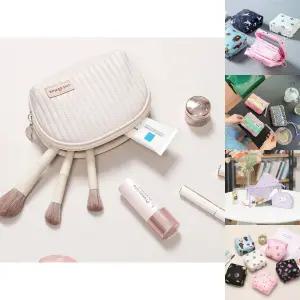 미니 화장품 파우치 반달형/여성/소형/수납/다용도/작은/동전/소품/포켓/주머니/가방속/생리대/지갑/소품