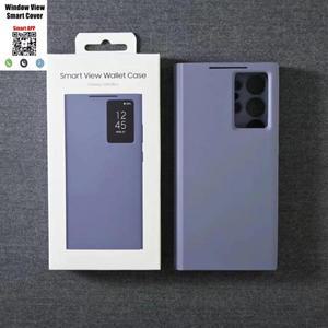 삼성 갤럭시 S25 S24Ultra S23 S22 A56 A55 S25edge 창 보기  플립 응답 통화 가죽 케이스용 S-View 지갑