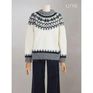 [하프클럽/윈]UNE울블렌드 페어아일패턴 니트