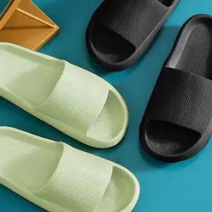 층간소음 슬리퍼 두꺼운 폭신한 룸슈즈 실내용 슬리퍼 거실화 남녀공용 푹신한 쿠션감 사무실 미끄럼