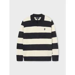 [후아유](김해점)Steve Stripe Open Collar Pullover (WHKAF4922U)