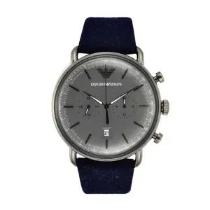 알마니 남성 남자 가죽 손목 시계 AR11144