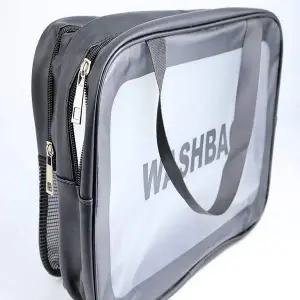 불투명 방수 수영 가방 세면 파우치 워시백 블랙 대