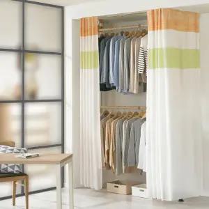 왕자 뉴프리미엄 우드 드레스룸 2P 행거 옷걸이 시스템 옷장 534-1ON