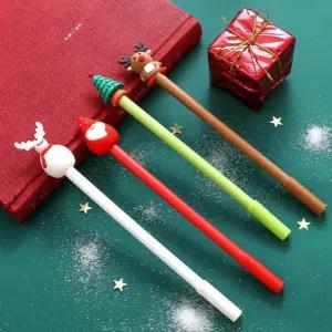 크리스마스 루돌프 산타 볼펜 판촉용 홍보용 귀여운 예쁜 캐릭터 볼펜 중성펜 소량 인쇄 제작 각인 인쇄가능