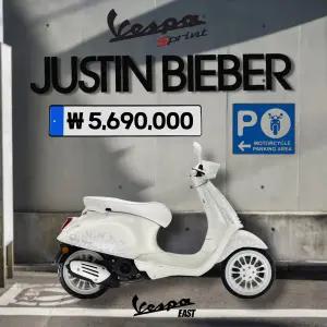 [베스파이스트 공식딜러] MY23 베스파 스프린트 저스틴비버 스페셜 에디션 125 ABS 단독 프로모션