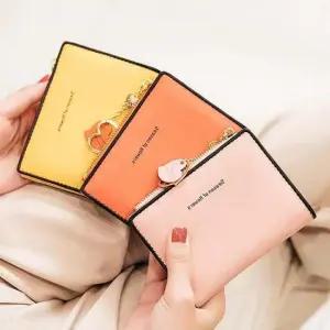 하트링 반지갑 배색 편한