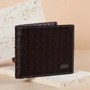 반지갑 위빙 지갑 슬림 학생 졸업 입학 선물 브라운