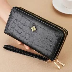 무늬 지퍼지갑 지갑 2단