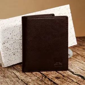 슬림 중지갑 반지갑 남성 선물 지갑 브라운