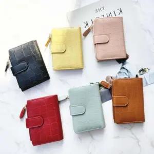 여자반지갑 학생반지갑 여성악어가죽무늬반지갑 4컬러