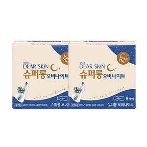 디어스킨 에어엠보 슈퍼롱 오버나이트, 8매, 2개
