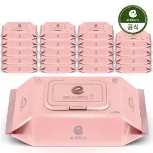 앙블랑 아기물티슈 63평량 세이프 인디핑크 캡형 72매X20팩 N-IC20