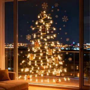 100구 LED 전구 크리스마스 조명 인테리어 선물 가랜더 장식 소품 벽트리 트리 DIY 만들기 데코 감성 앵두