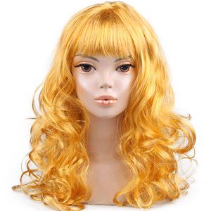 골드 웨이브 가발 긴머리 여자 여장 패션가발