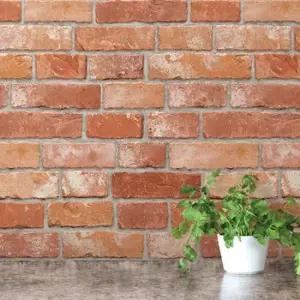 벽돌시트지HWP-21632 리얼브릭 브라운