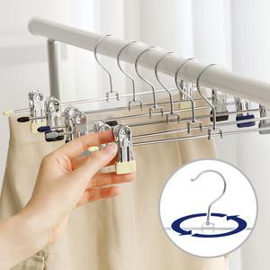 논슬립 코팅 회전형 치마바지걸이 10P