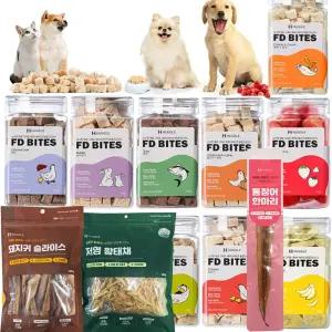 허글 에프디바이츠 에프디트릿 동결건조 애견간식 / 강아지 고양이 수제간식 / 강아지장난감 펫토이 돼지귀 장어 택1