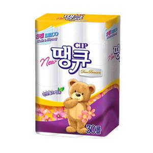 NEW 땡큐 3겹 데코 프리미엄 30롤 1팩 화장지 휴지 두루마리