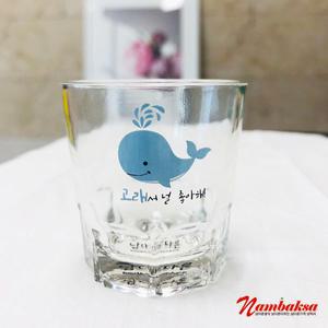 기본소주잔(고래세트)4p 고래 달 수박 마늘