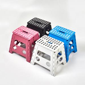 할메이드 플라스틱 간이의자 발판 미니 스툴 캠핑 휴대용 접이식 의자 중